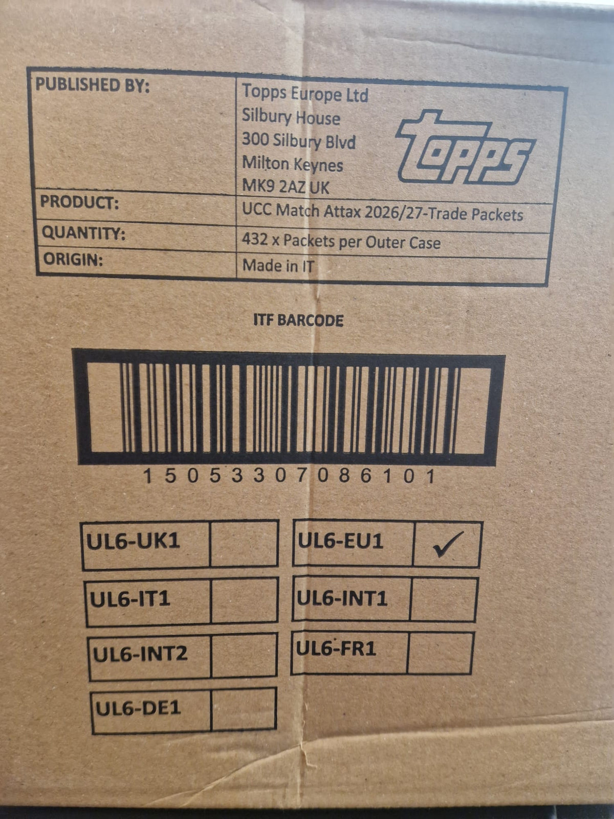 Topps Match Attax UCC 2026-2027 Sealed Case NEU! OVP!